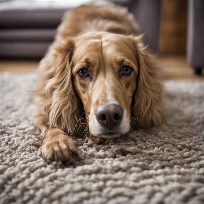 Réaction adéquate à la perte de poils chez le chien